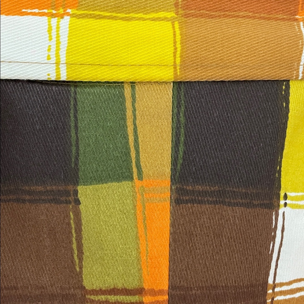 Gorgeous Vintage, ILGWU circa 1963-1974 Plaid Multicolor Women's Trench Coat - Picture 7 of 10